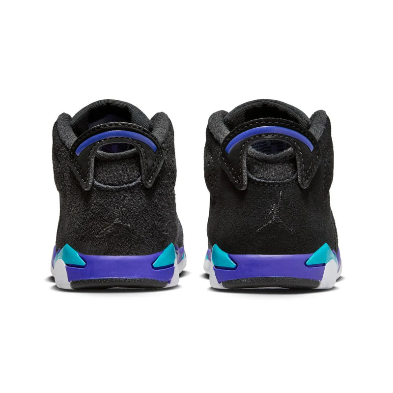 Toddler Jordan 6 Retro "Aqua" Black/Bright Concord-Aquatone (DV3606 004)