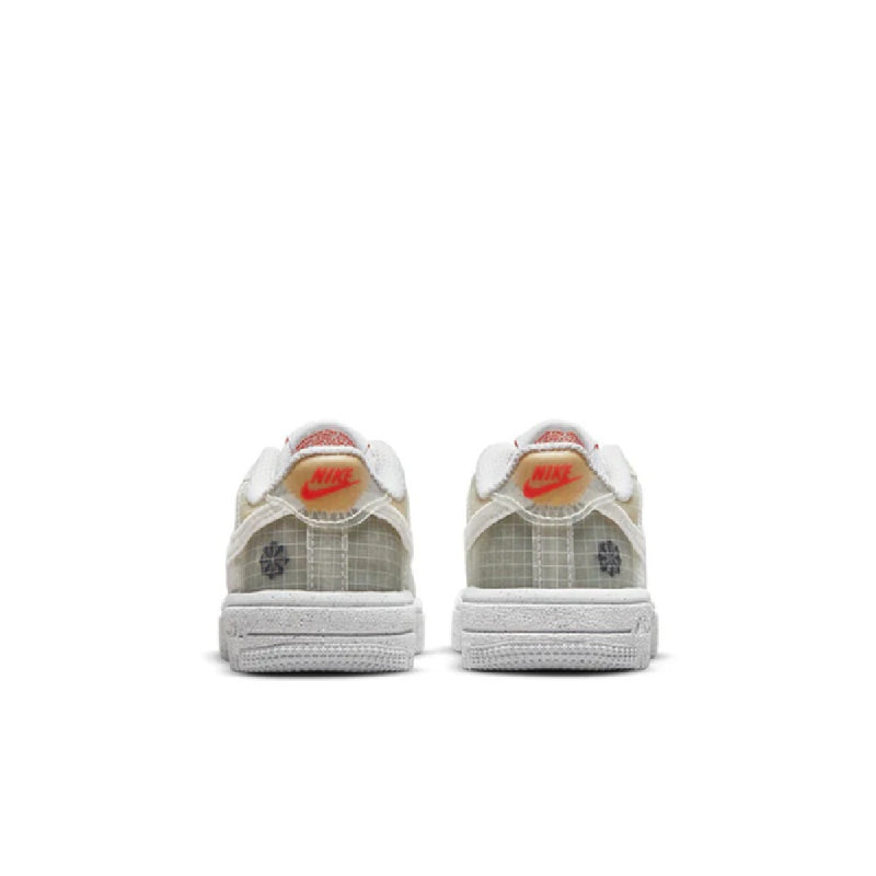 Toddler's Air Force 1 Crater 'Creamwhite Gray' White/White-Orange (DH4341 100)