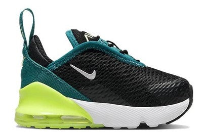 Toddler's Air Max 270 Black/White-Bright Spruce (DD1646 026)