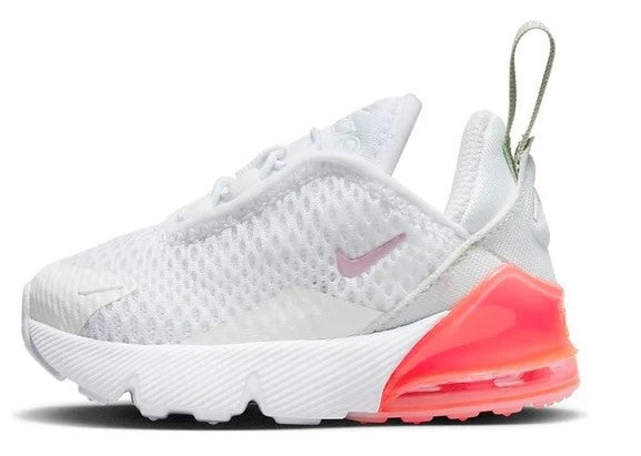Toddler's Air Max 270 White/Pink Foam-Summit White (DD1646 113)