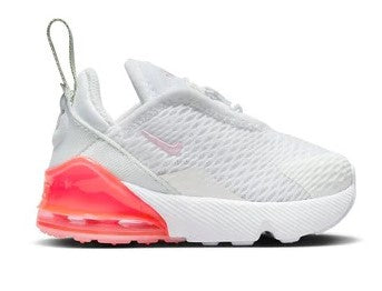 Toddler's Air Max 270 White/Pink Foam-Summit White (DD1646 113)