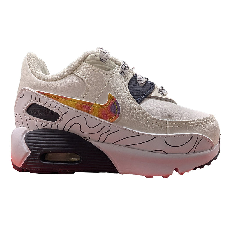 Toddler's Air Max 90 LTR SE Sail/Multi-Color-Gridiron (DX1817 100)