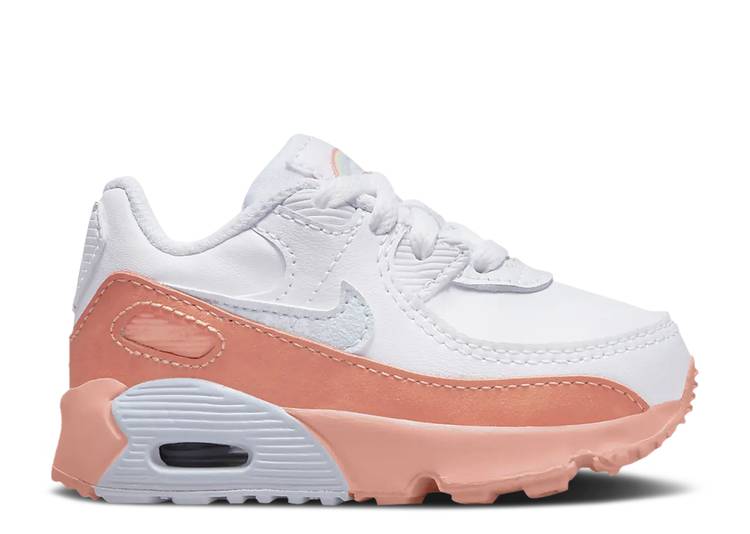 Toddler's Air Max 90 LTR SE White/Aura-Lt Madder Root (DM0958 100)