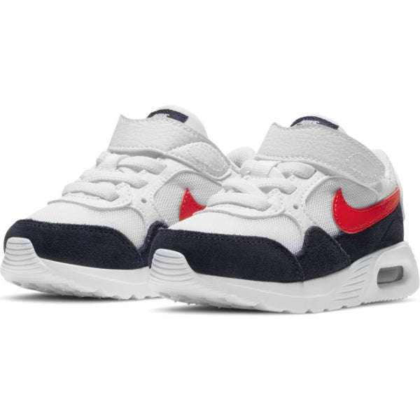 Toddler's Air Max SC White/University Red-Obsidian (CZ5361 103)