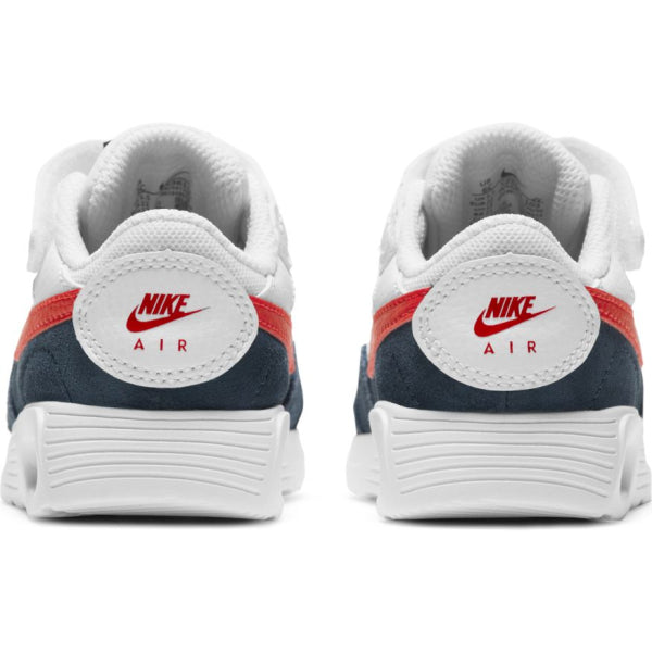 Toddler's Air Max SC White/University Red-Obsidian (CZ5361 103)