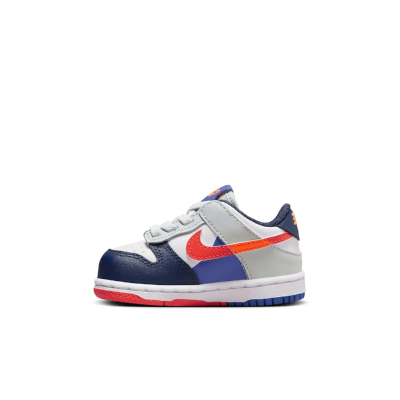 Toddler's Dunk Low SE White/White-Light Silver (FV2964 100)