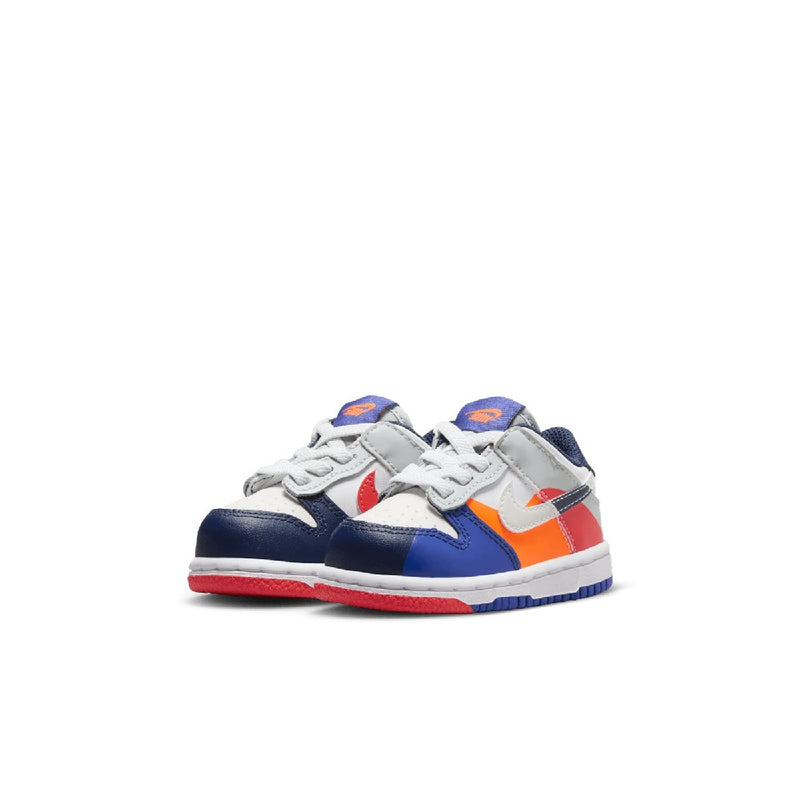 Toddler's Dunk Low SE White/White-Light Silver (FV2964 100)