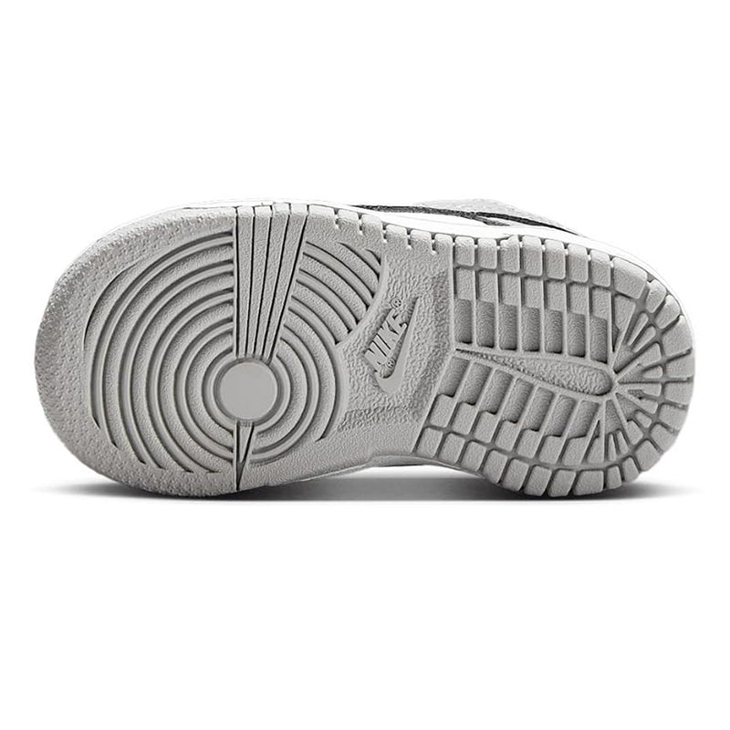 Toddler's Dunk Low White/LT Smoke Grey-White (FB9107 123)