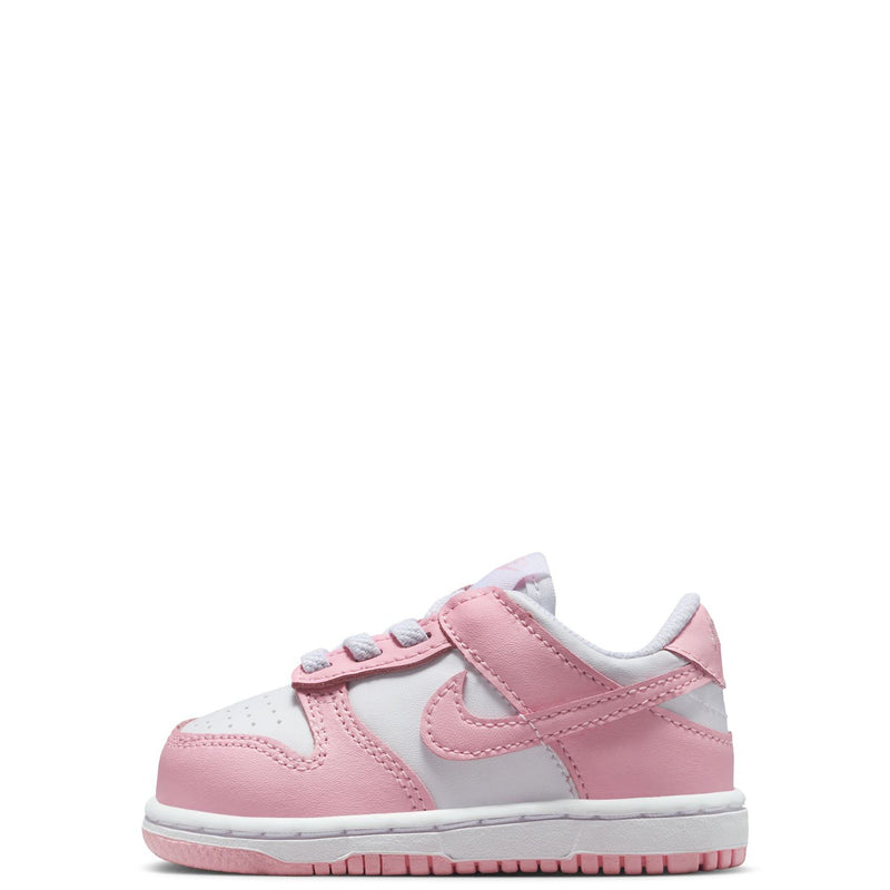 Toddler's Dunk Low White/Med Soft Pink-White (FB9107 125)