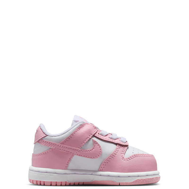 Toddler's Dunk Low White/Med Soft Pink-White (FB9107 125)