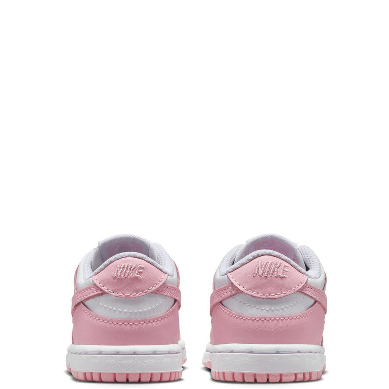 Toddler's Dunk Low White/Med Soft Pink-White (FB9107 125)