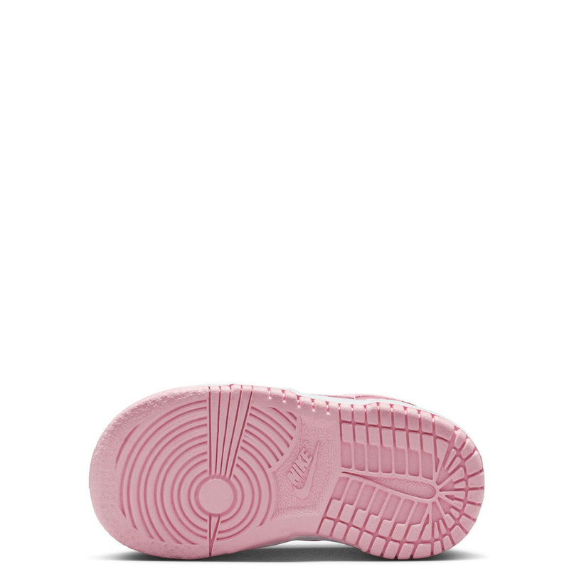 Toddler's Dunk Low White/Med Soft Pink-White (FB9107 125)