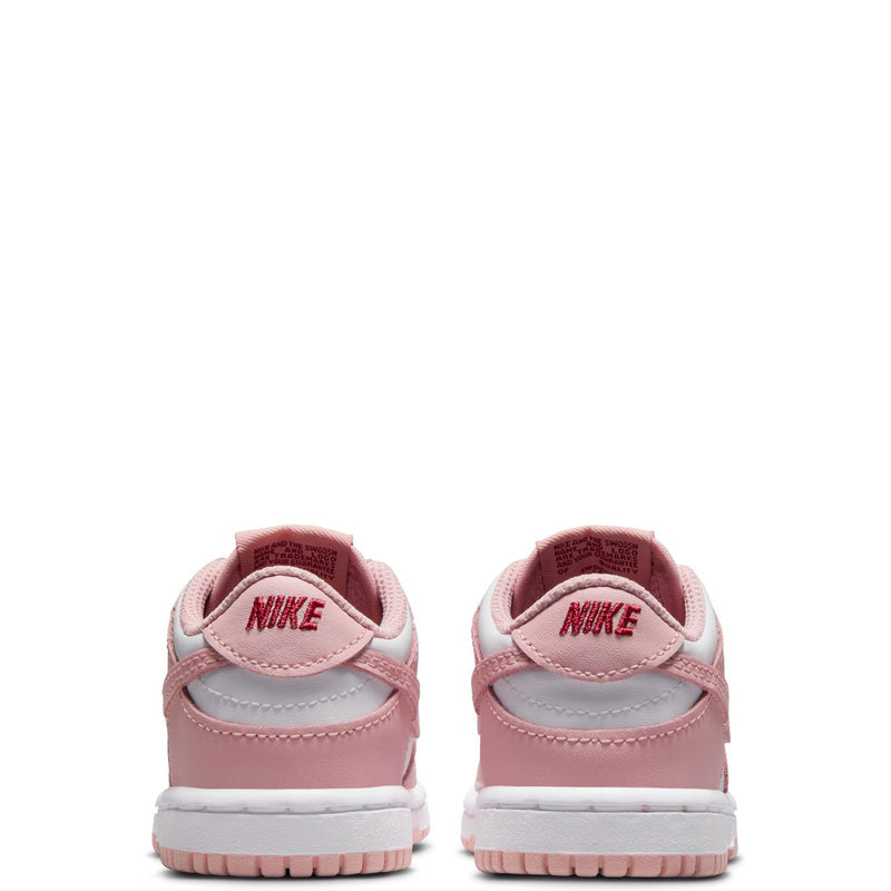 Toddler's Dunk Low White/Pink Glaze-Pomegrante (HV0929 100)