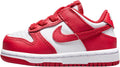 Toddler's Dunk Low White/University Red-White (FB9107 119)