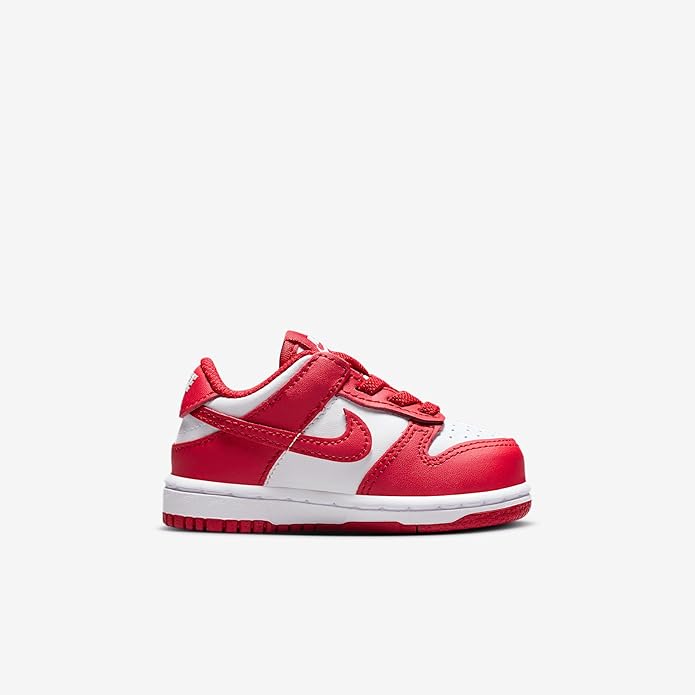 Toddler's Dunk Low White/University Red-White (FB9107 119)
