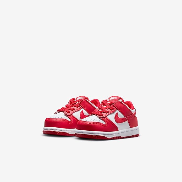 Toddler's Dunk Low White/University Red-White (FB9107 119)
