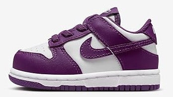 Toddler's Dunk Low White/Viotech-White (FB9107 110)