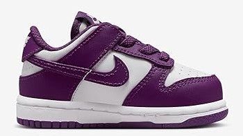Toddler's Dunk Low White/Viotech-White (FB9107 110)
