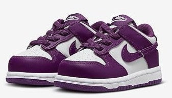 Toddler's Dunk Low White/Viotech-White (FB9107 110)