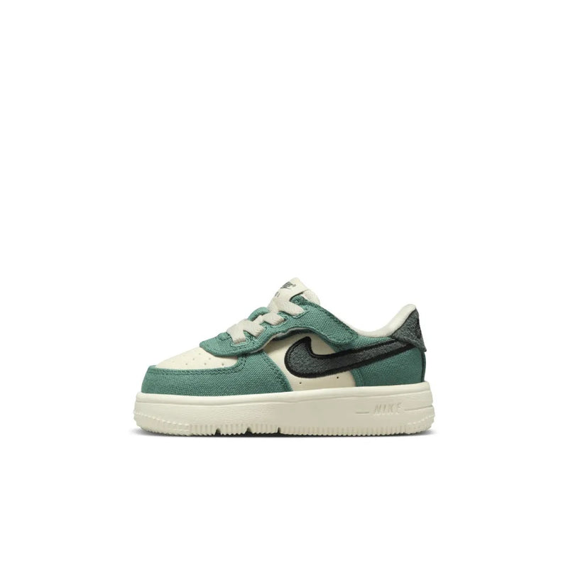 Toddler's Force 1 Low Easyon LV8 Coconut Milk/Vntg Grn (FZ6744 100)