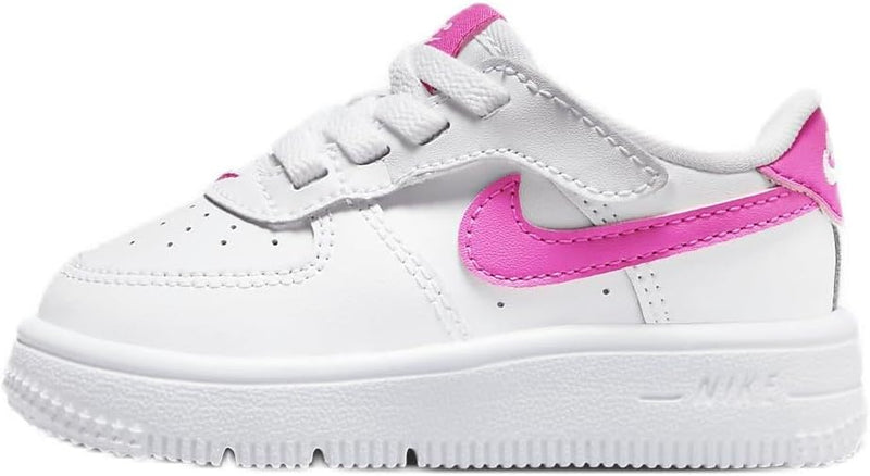 Toddler's Force 1 Low EasyOn White/Laser Fuchsia (FN0236 102)