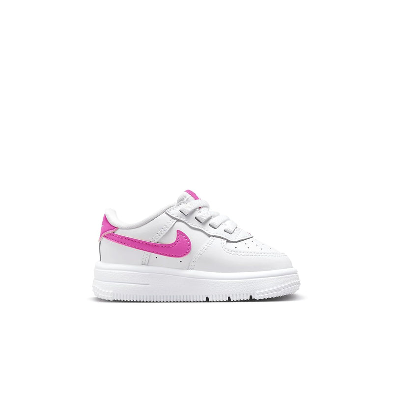 Toddler's Force 1 Low EasyOn White/Laser Fuchsia (FN0236 102)