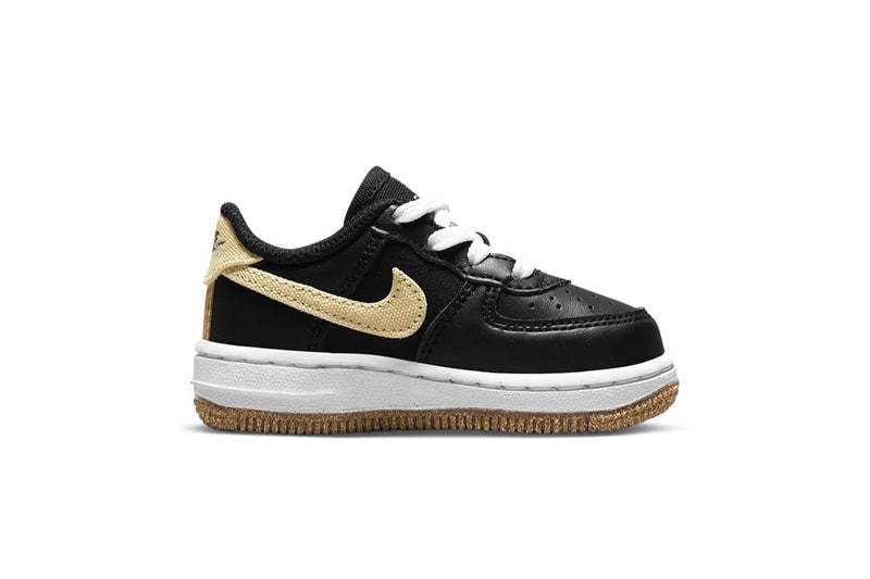 Toddler's Force 1 LV8 Black/Solar Flare-White-Black (CZ2663 001)