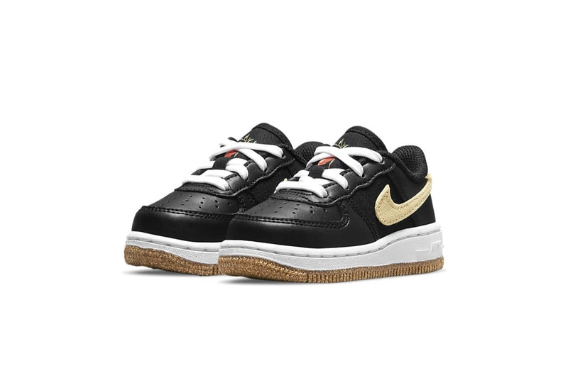 Toddler's Force 1 LV8 Black/Solar Flare-White-Black (CZ2663 001)