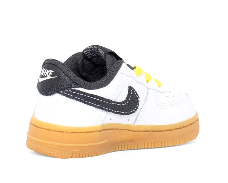 Toddler's Force 1 LV8 White/Anthracite-Yellow Strike (DO5863 100)