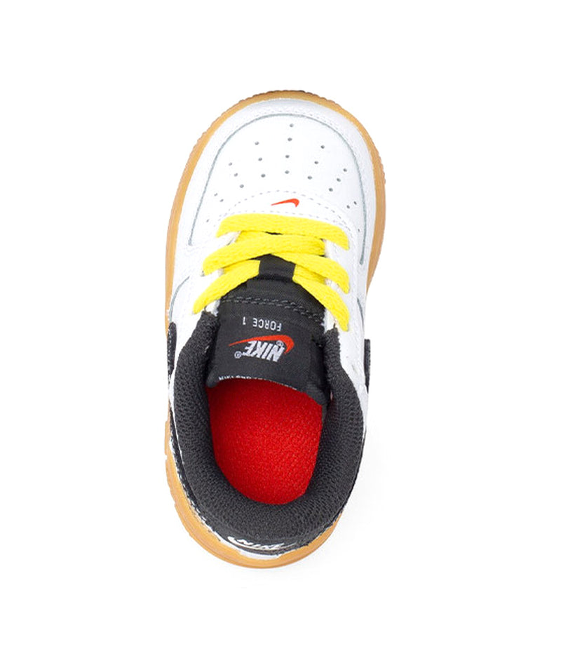 Toddler's Force 1 LV8 White/Anthracite-Yellow Strike (DO5863 100)