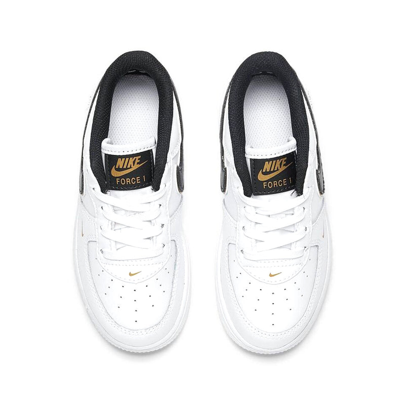 Toddler's Force 1 LV8 White/Black-Metallic Gold (DM3387 100)