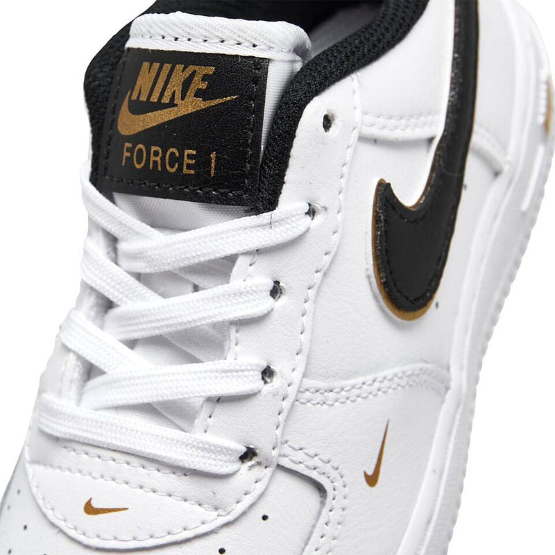 Toddler's Force 1 LV8 White/Black-Metallic Gold (DM3387 100)