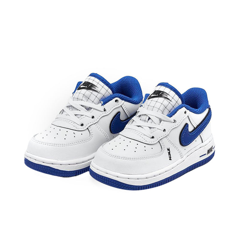 Toddler's Force 1 LV8 White/White-Black-Game Royal (DO3808 100)
