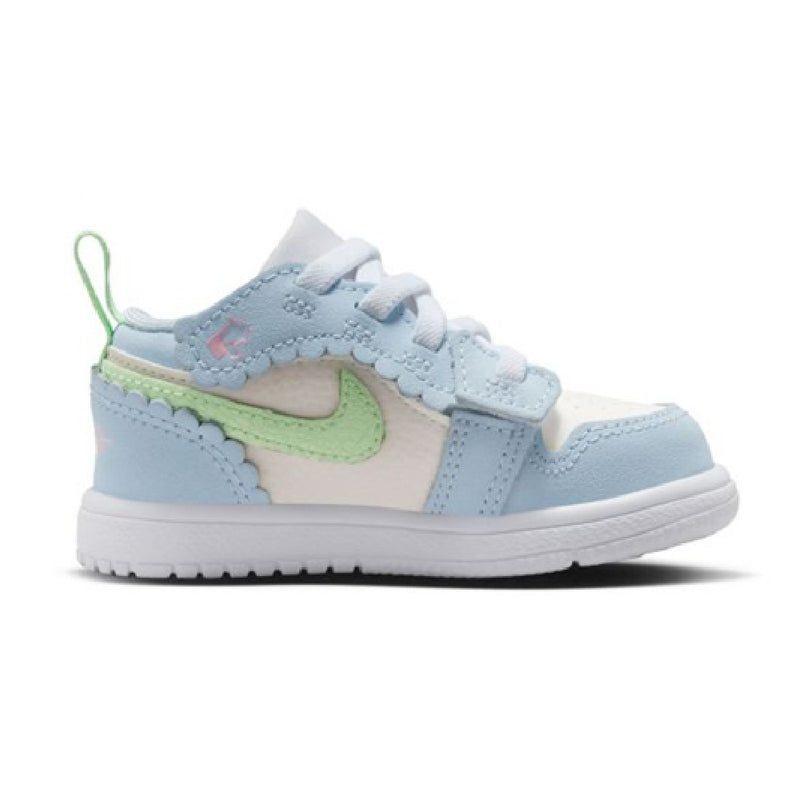 Toddler's Jordan 1 Low Alt SE Half Blue/Vapor Green-Sail (IB7120 403)