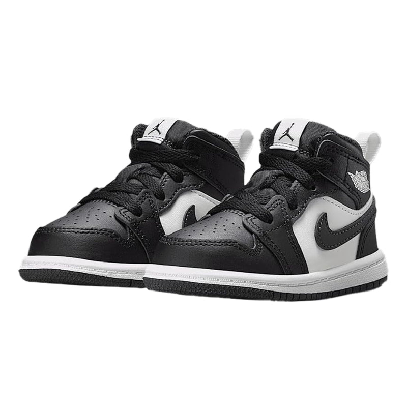 Toddler's Jordan 1 Mid Black/Off Noir-Summit White (DQ8425 010)