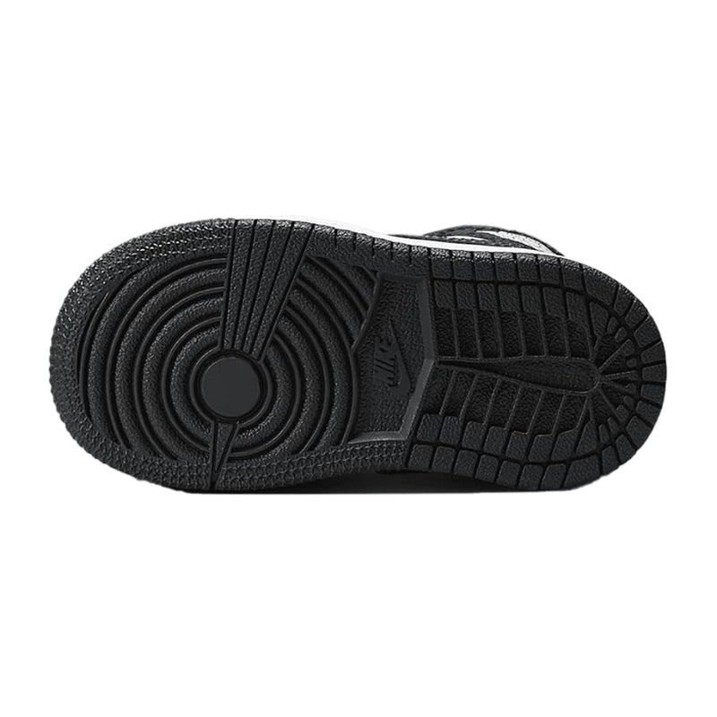 Toddler's Jordan 1 Mid Black/Off Noir-Summit White (DQ8425 010)