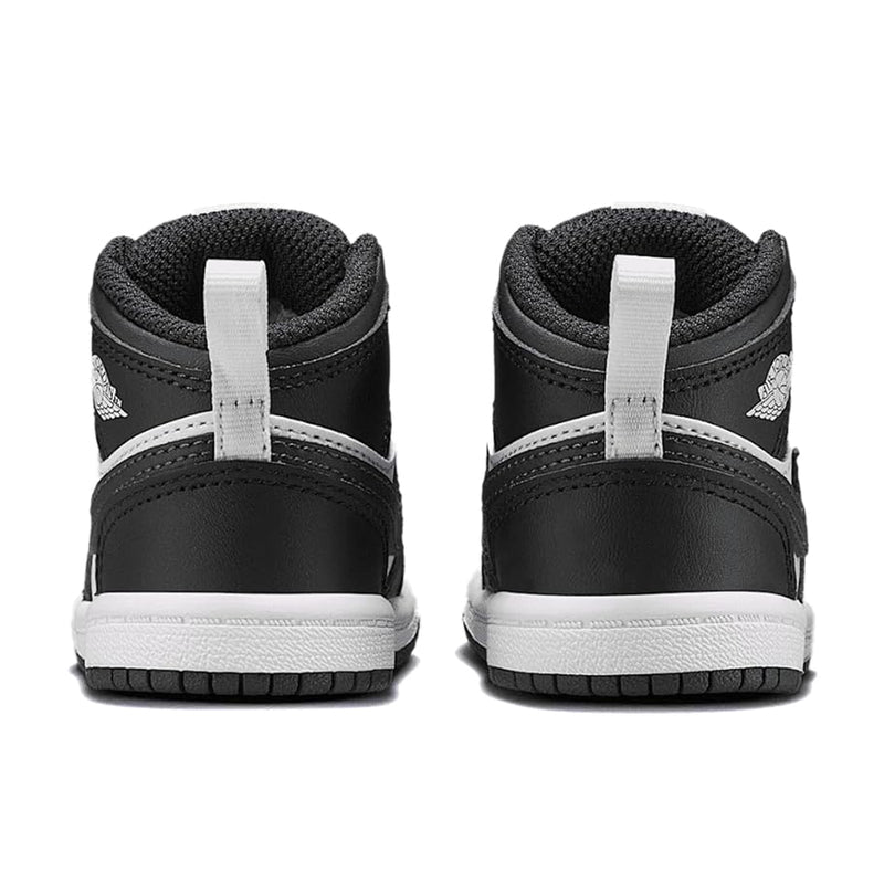 Toddler's Jordan 1 Mid Black/Off Noir-Summit White (DQ8425 010)