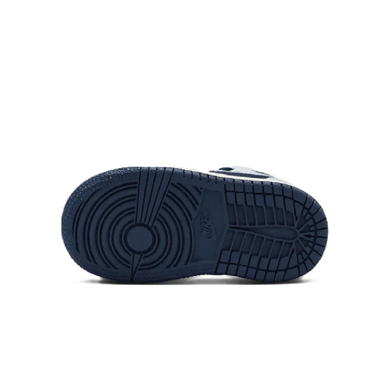 Toddler's Jordan 1 Mid Blue Void/Pure Platinum (DQ8425 403)