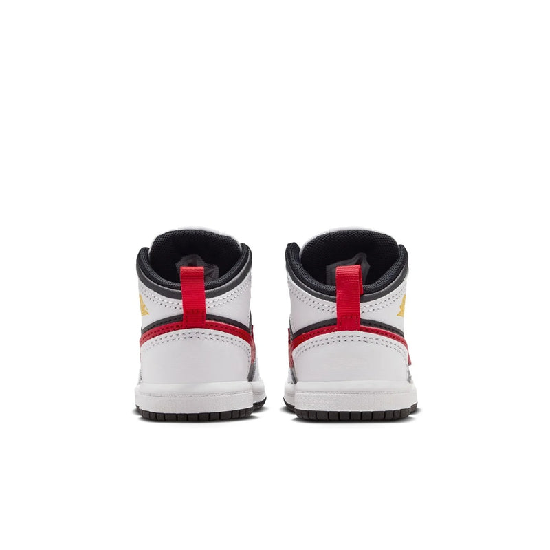 Toddler's Jordan 1 Mid BT Black/White-Speed Red (IM6564 010)