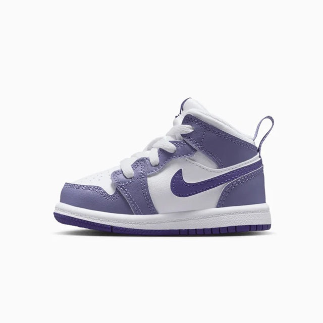 Toddler's Jordan 1 Mid Dusty Amethyst/Court Purple (DQ8425 500)