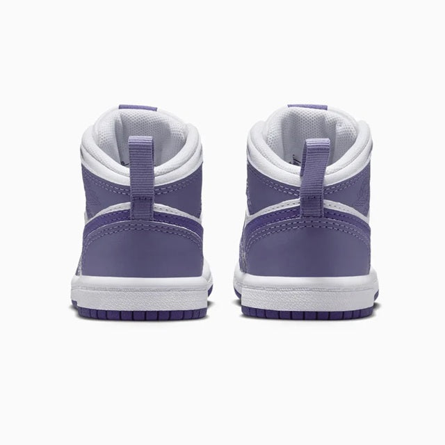 Toddler's Jordan 1 Mid Dusty Amethyst/Court Purple (DQ8425 500)