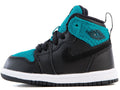 Toddler's Jordan 1 Mid Retro High GT Blk/Met Gold-Rio Teal (705324 001)