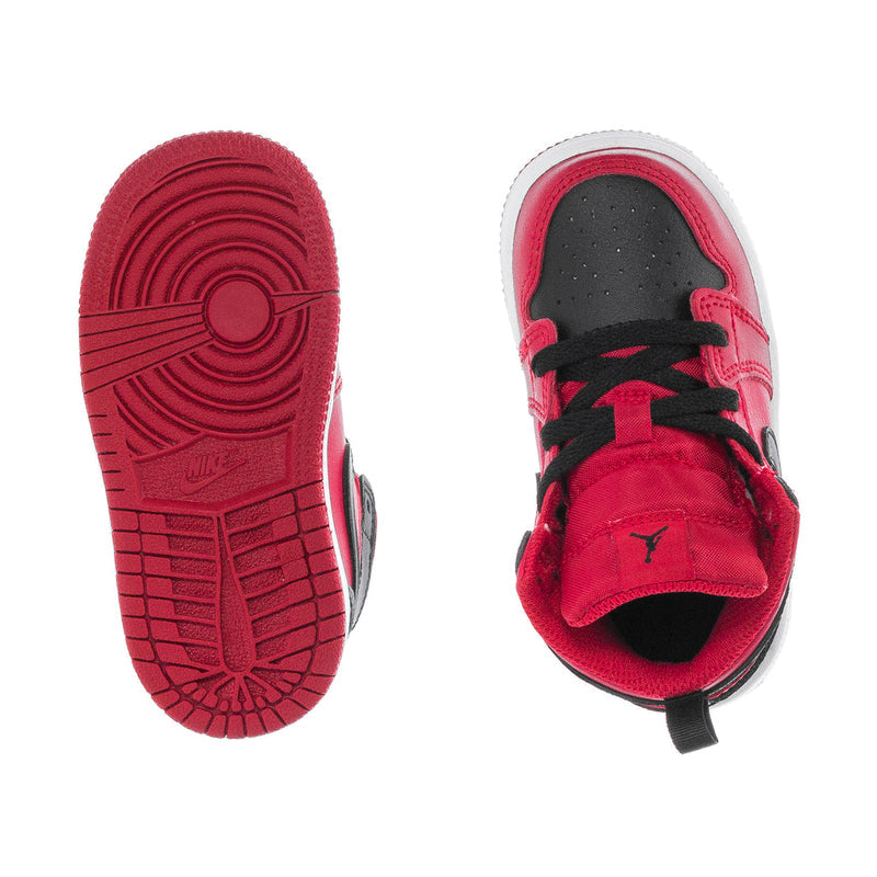 Toddler's Jordan 1 Mid "Reverse Bred" Gym Red/Black-White (640735 660)