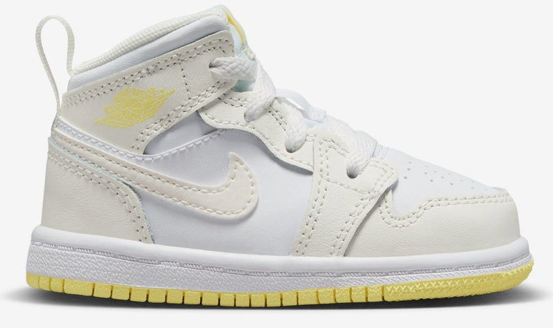 Toddler's Jordan 1 Mid Sail/LT Laser Orange-White (FD8782 181)