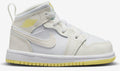 Toddler's Jordan 1 Mid Sail/LT Laser Orange-White (FD8782 181)