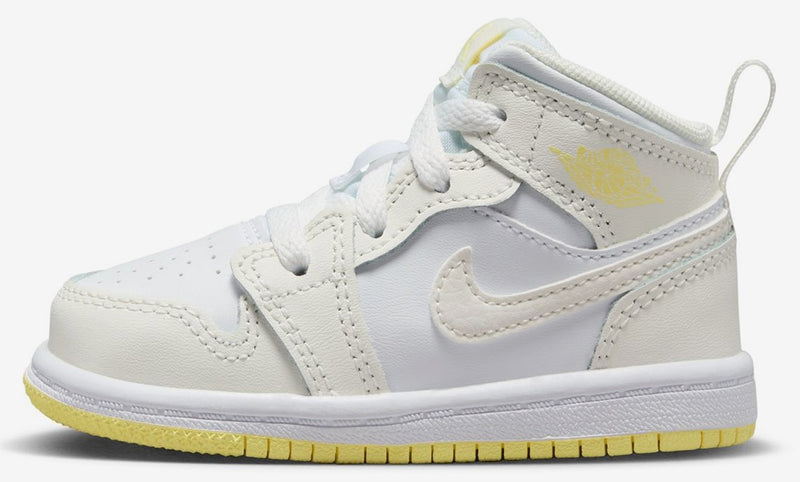 Toddler's Jordan 1 Mid Sail/LT Laser Orange-White (FD8782 181)