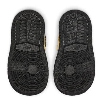 Toddler's Jordan 1 Mid SE Black/Metallic Gold-White (BQ6933 007)