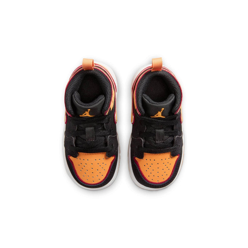 Toddler's Jordan 1 Mid SE Black/Vivid Orange (FJ4926 008)