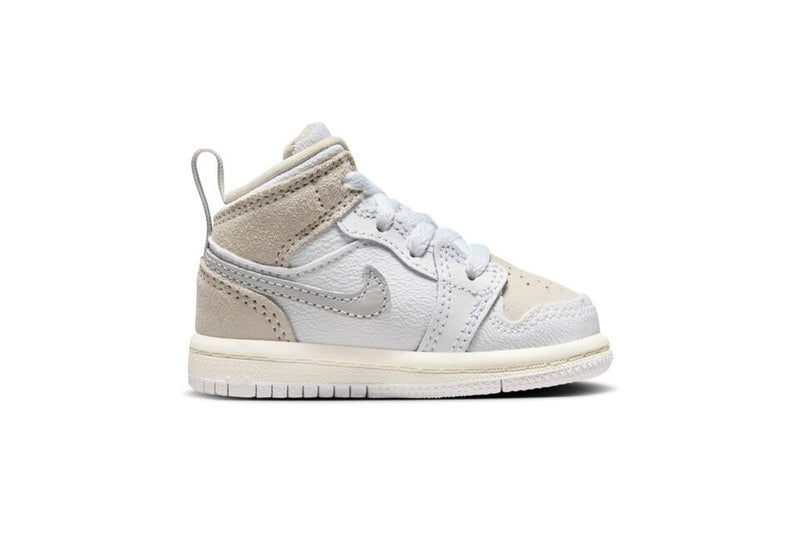 Toddler's Jordan 1 Mid SE Craft Wht/Lt Orewood Brn-Grey (FB9140 120)