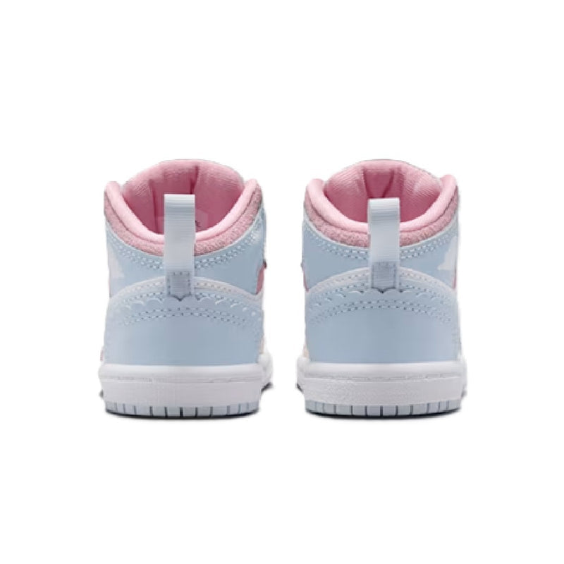 Toddler's Jordan 1 Mid SE Half Blue/Half Blue-Pale Ivory (IB7055 403)